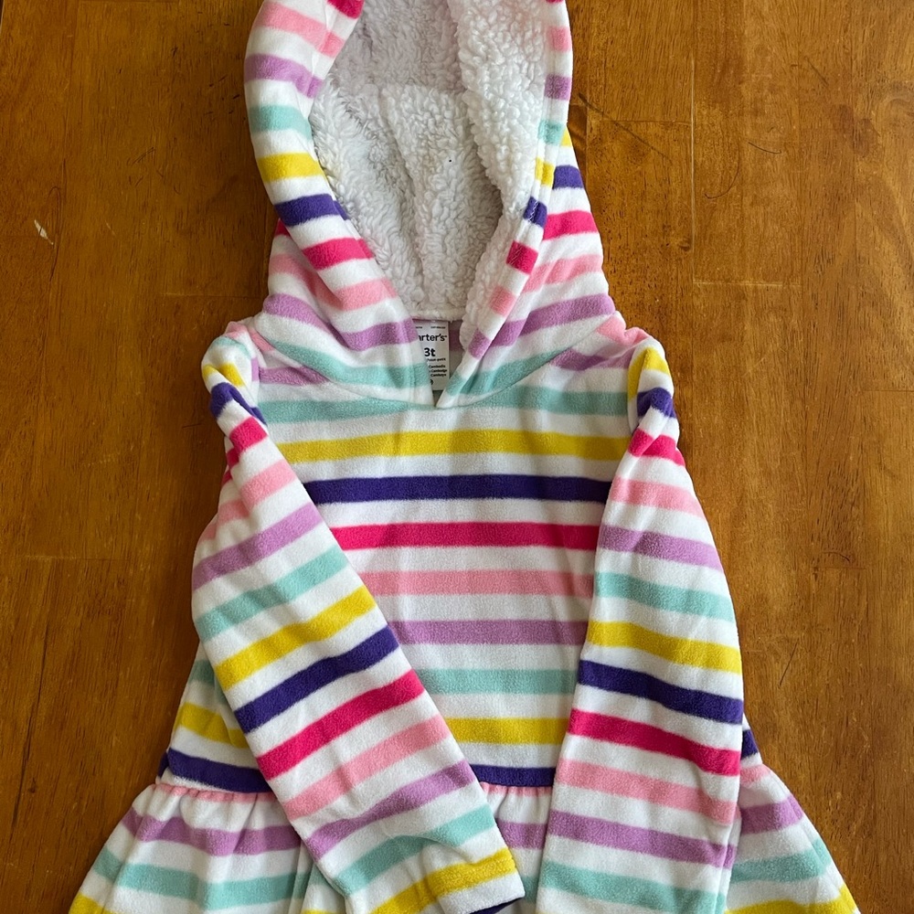 Bundle of Carter’s hoodie top with white undershirts
